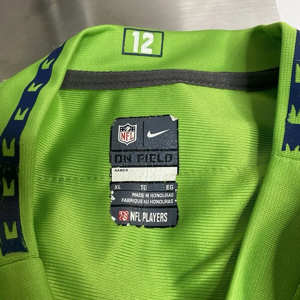 Nike NFL Seattle Seahawks Jersey Youth XL Green Color Rush Russell Wilson
